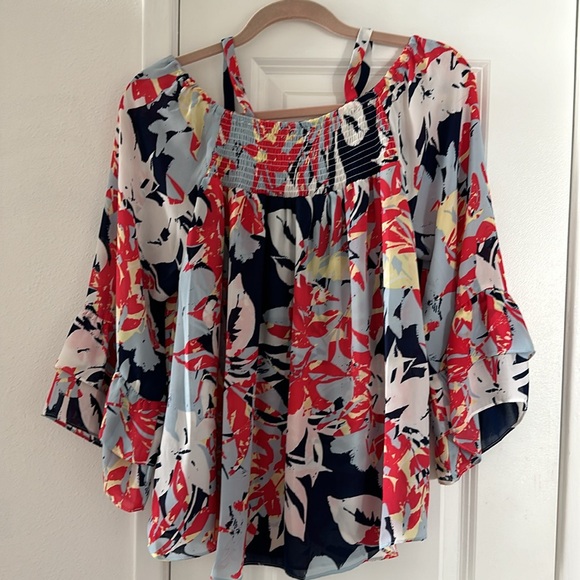 Parker Flowy Off Shoulder Top M - Picture 3 of 3